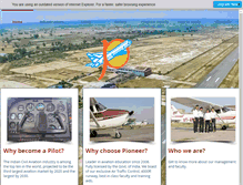 Tablet Screenshot of pioneerflyingacademy.com